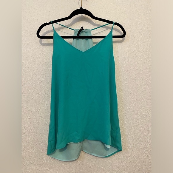 Maurices Dressy 100% Polyester Flowy Womens Size M Blouse RN# 51783 Turquoise - Picture 1 of 7